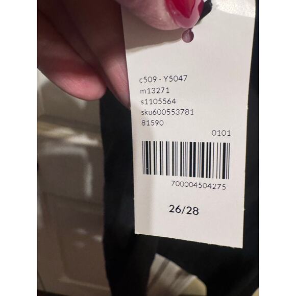 Lane Bryant Black Cami Tank Top Adjustable Straps Women's Plus Size 26/28 - Picture 5 of 6